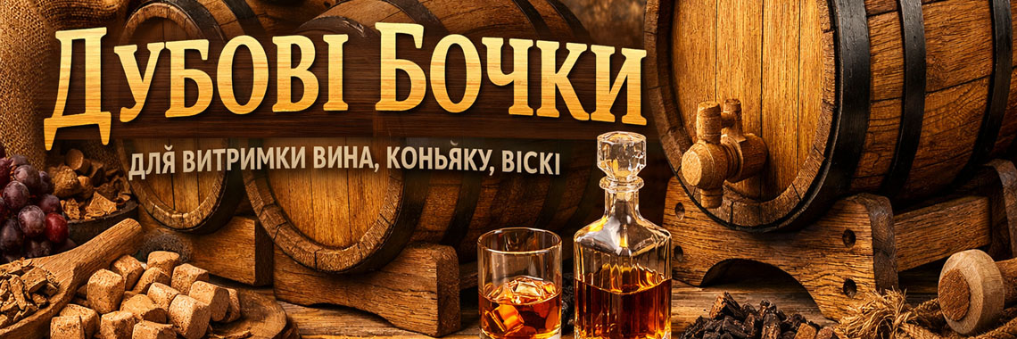 Бочки дубові